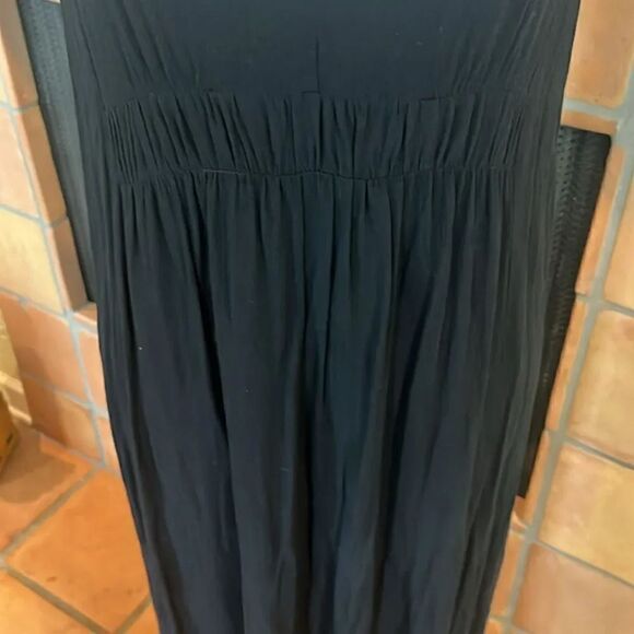 UMGEE Black Sleeveless Raw Edge Maxi Dress, M! - Picture 3 of 10